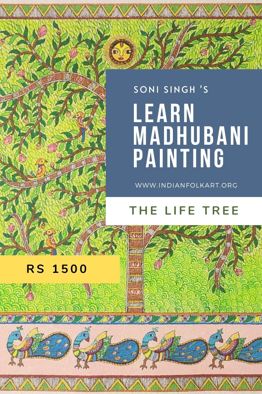 SS03- MADHUBANI PAINTING FOR BEGINNERS -THE LIFE TREE
