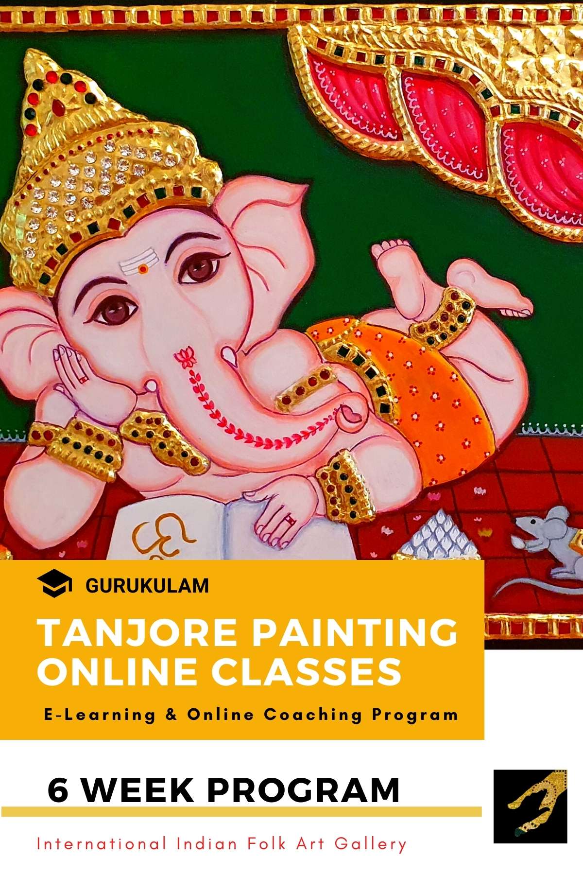 TP03: “The Old Way” of Tanjore Painting – Beginners Course
